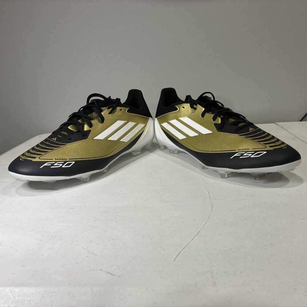 Adidas F50 Elite FG Messi TRIUNFO DORADO Soccer Cleats Men’s 10.5 New IG6717 - Picture 4 of 5
